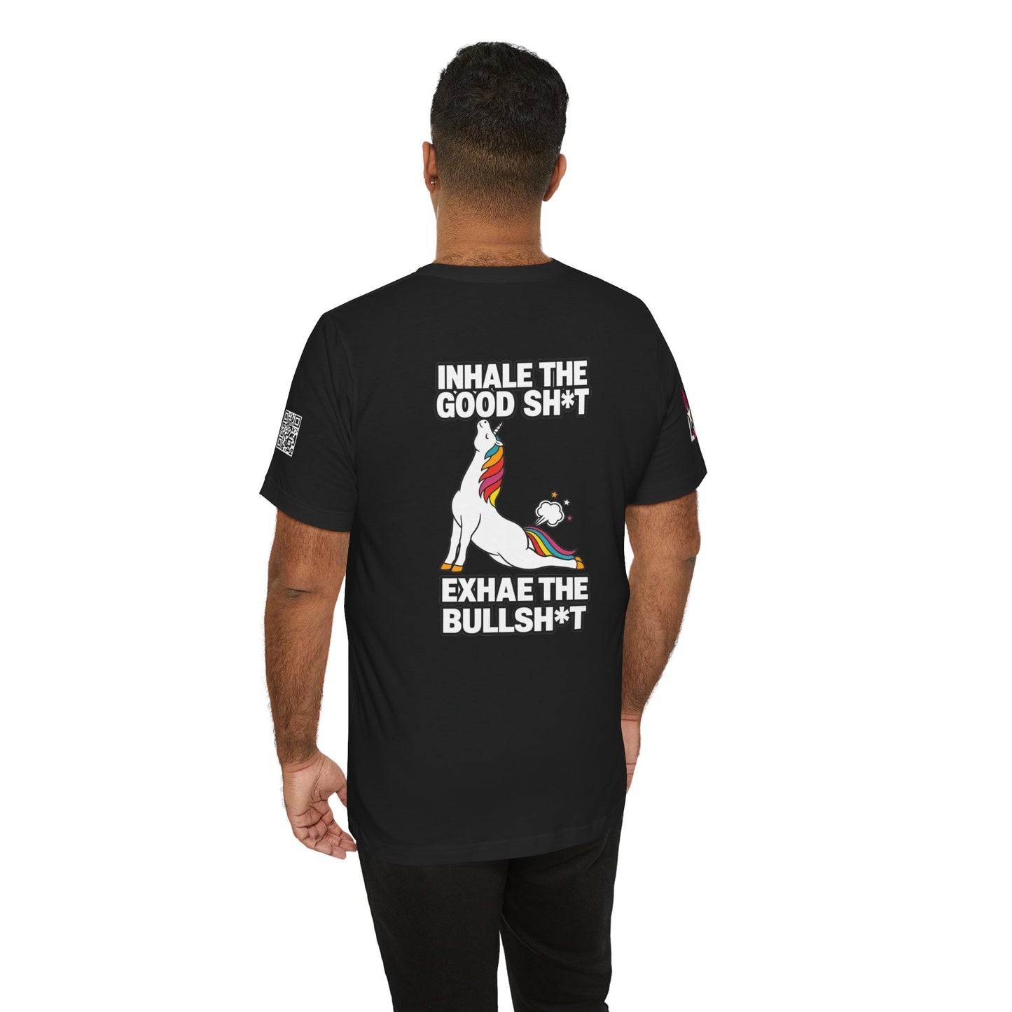 Inhale the Good Shit, Exhale the Bullshit – Funny Unicorn Graphic Tee