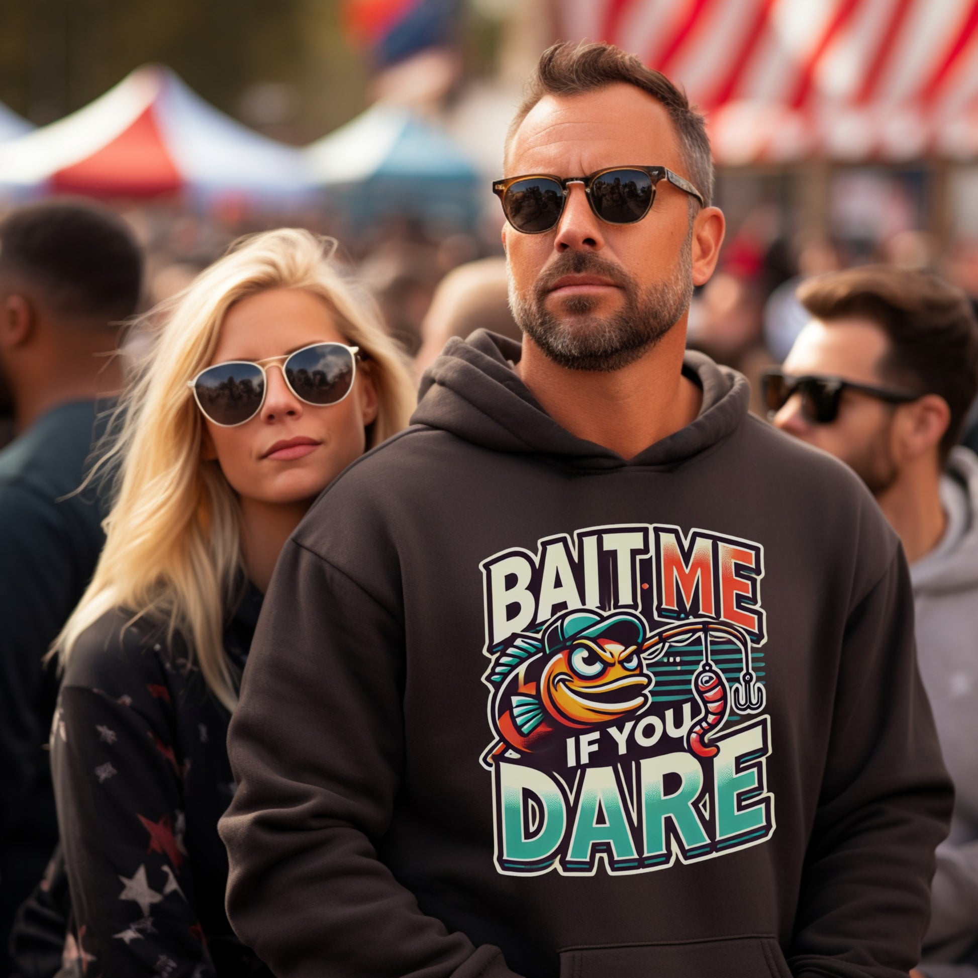 Bait Me If You Dare Fish Themed Hoodie product