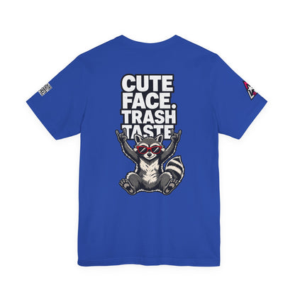 Cute Face, Trash Taste – Funny Raccoon Graphic Tee