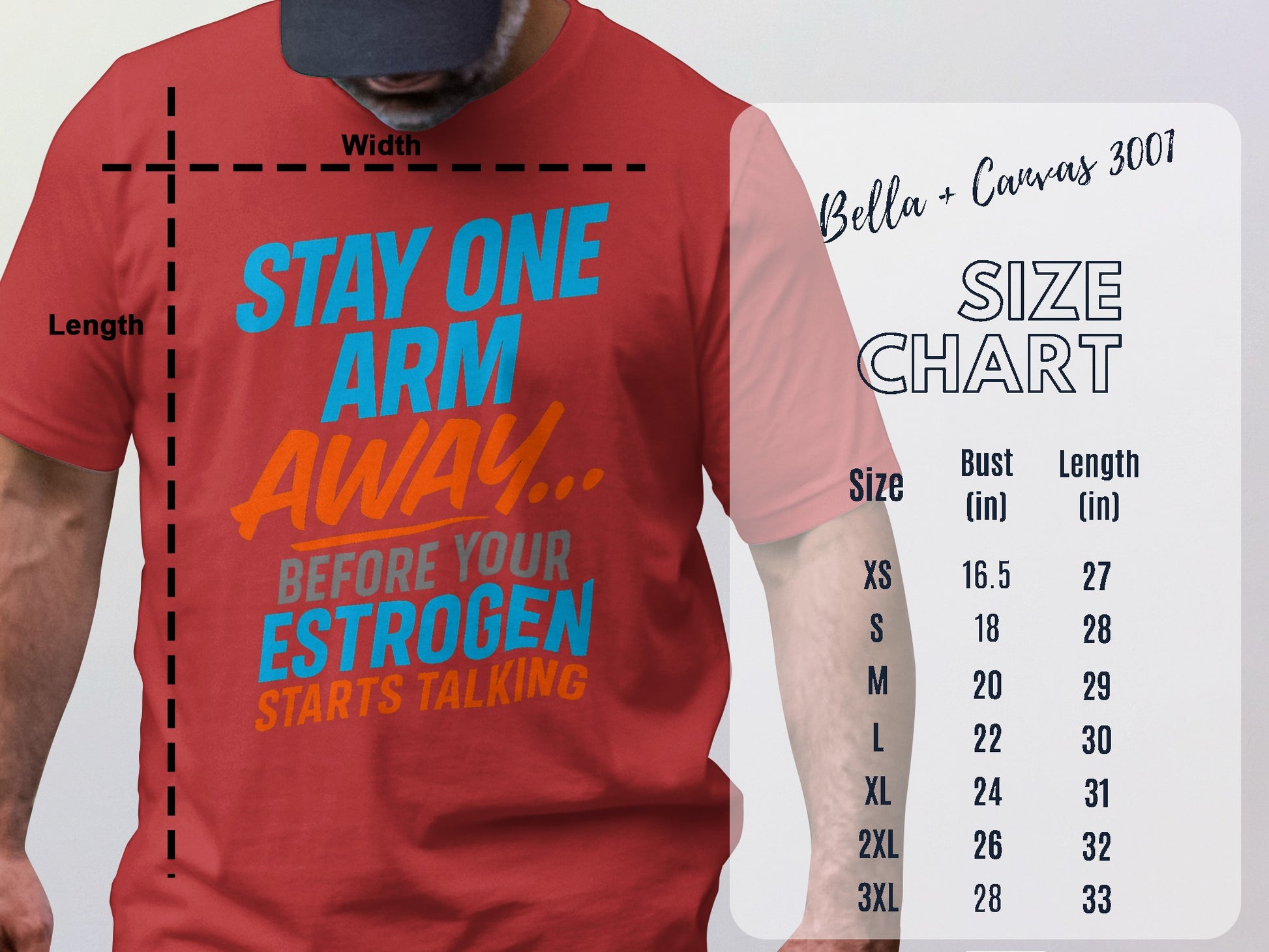 Stay One Arm Away Before Your Estrogen Graphic T-Shirt