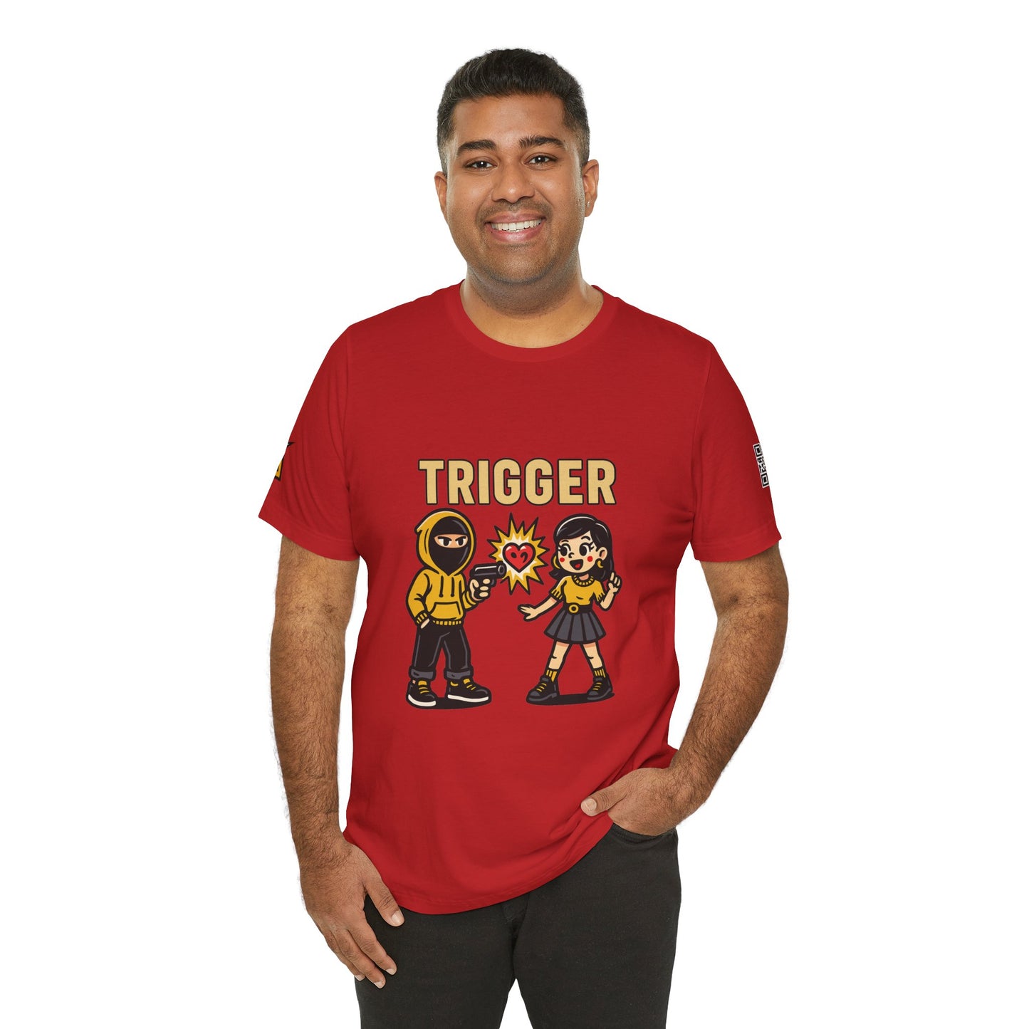 Trigger Graphic T-Shirt | Funny Dating Tee | Toxic Love Streetwear  TRIGGER