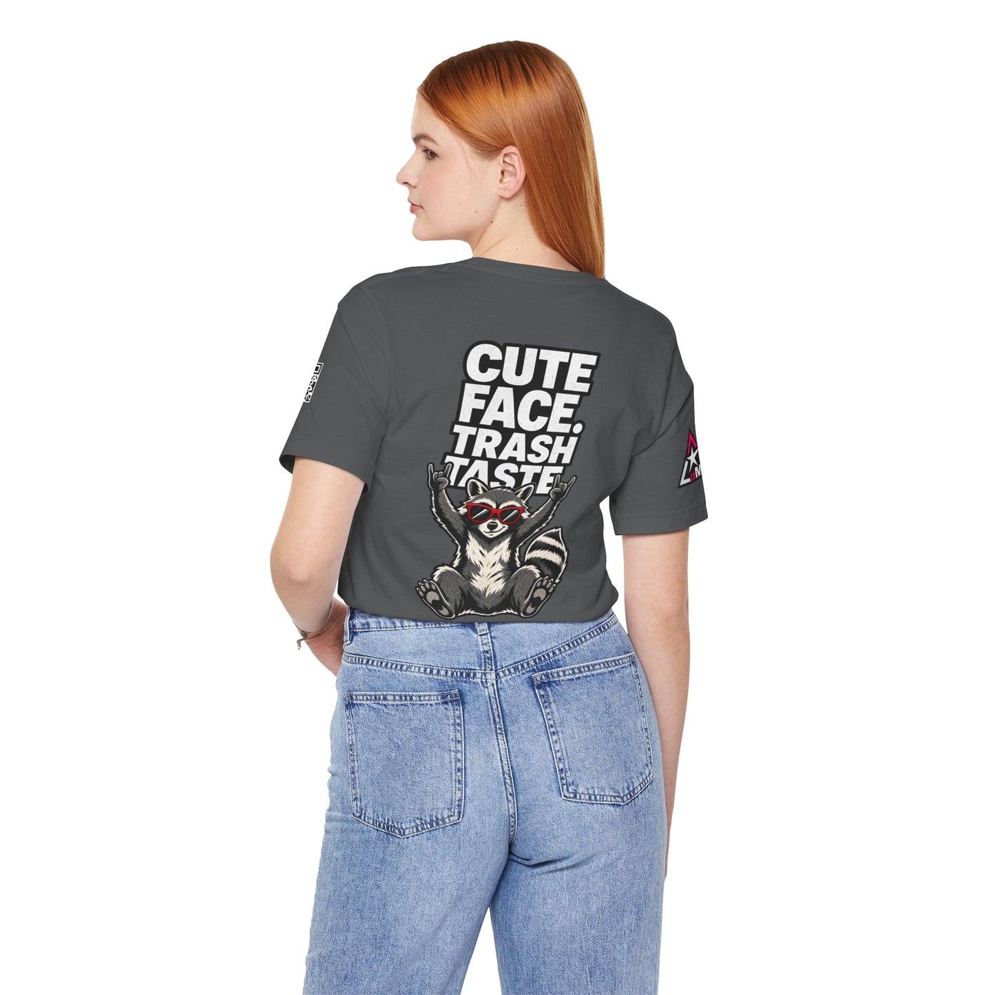 Cute Face, Trash Taste – Funny Raccoon Graphic Tee
