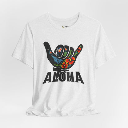 Aloha Shaka Floral Vibe – Unisex Streetwear Graphic Tee