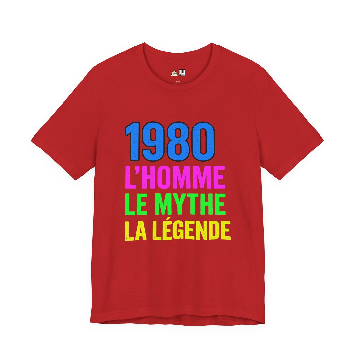 Born a Legend Since 1980 (editable French)– Unisex Streetwear Graphic Tee