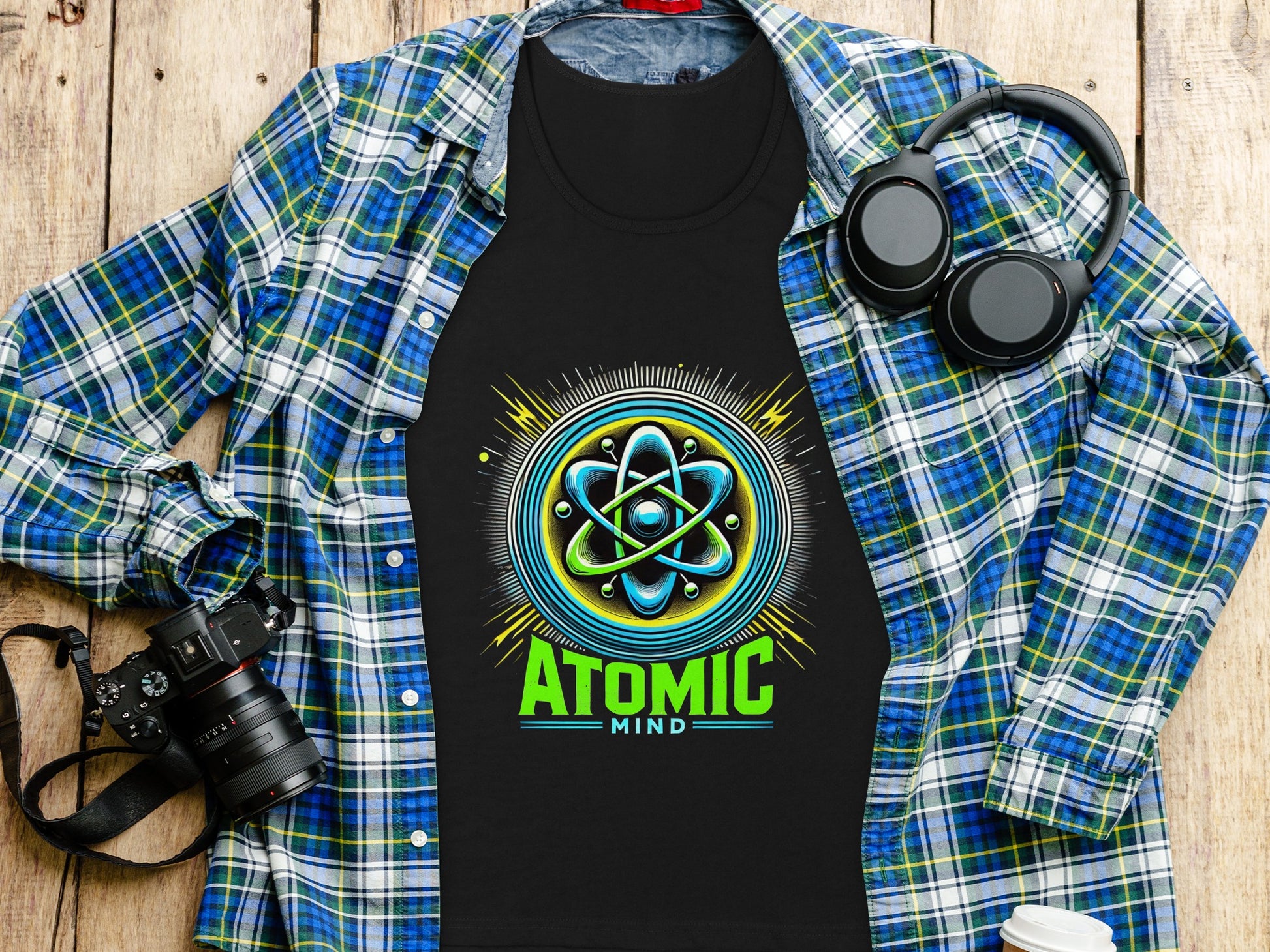 Atomic Mind T-Shirt with Vibrant Design product type