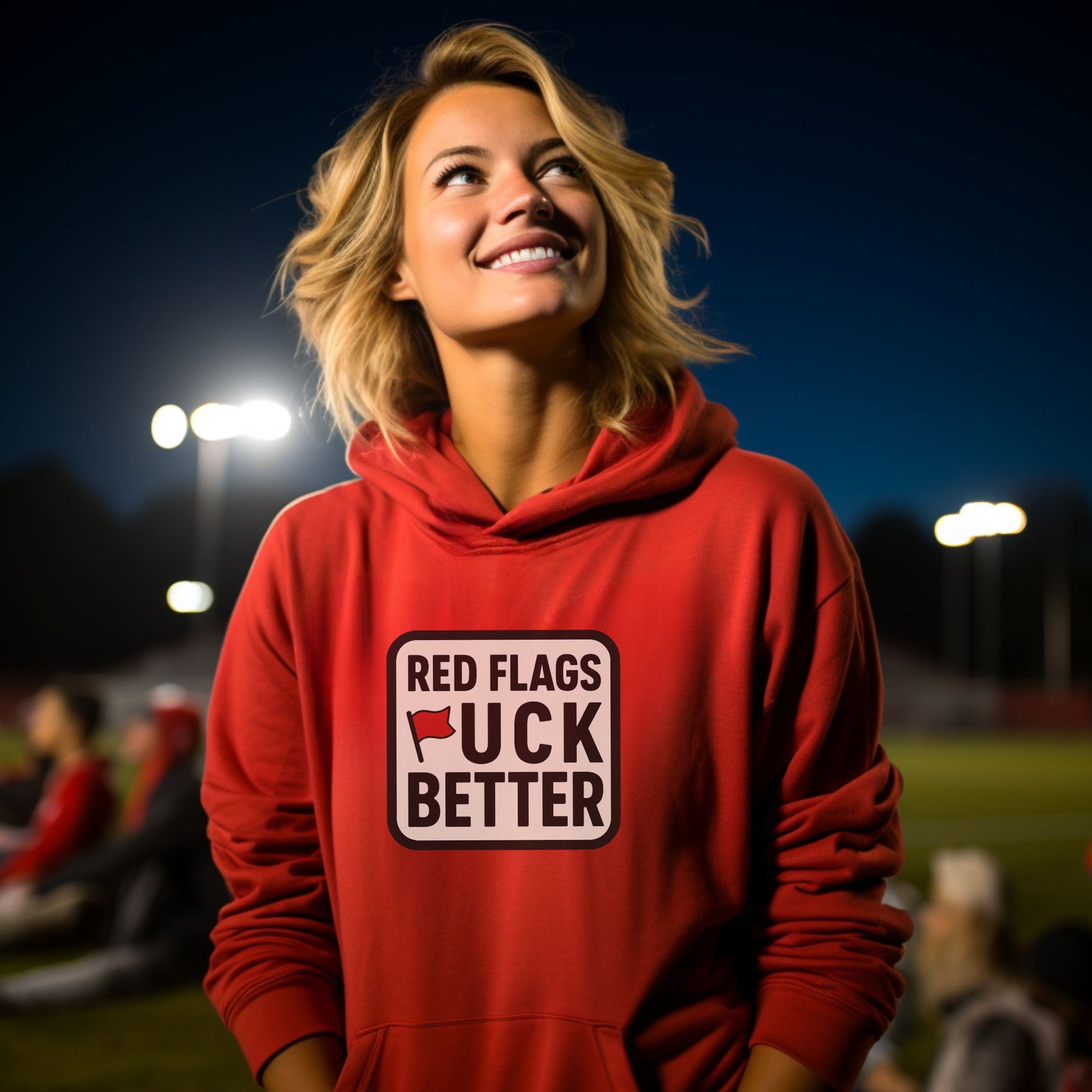 Red Flags Truck Better Hoodie is Perfect for Fall