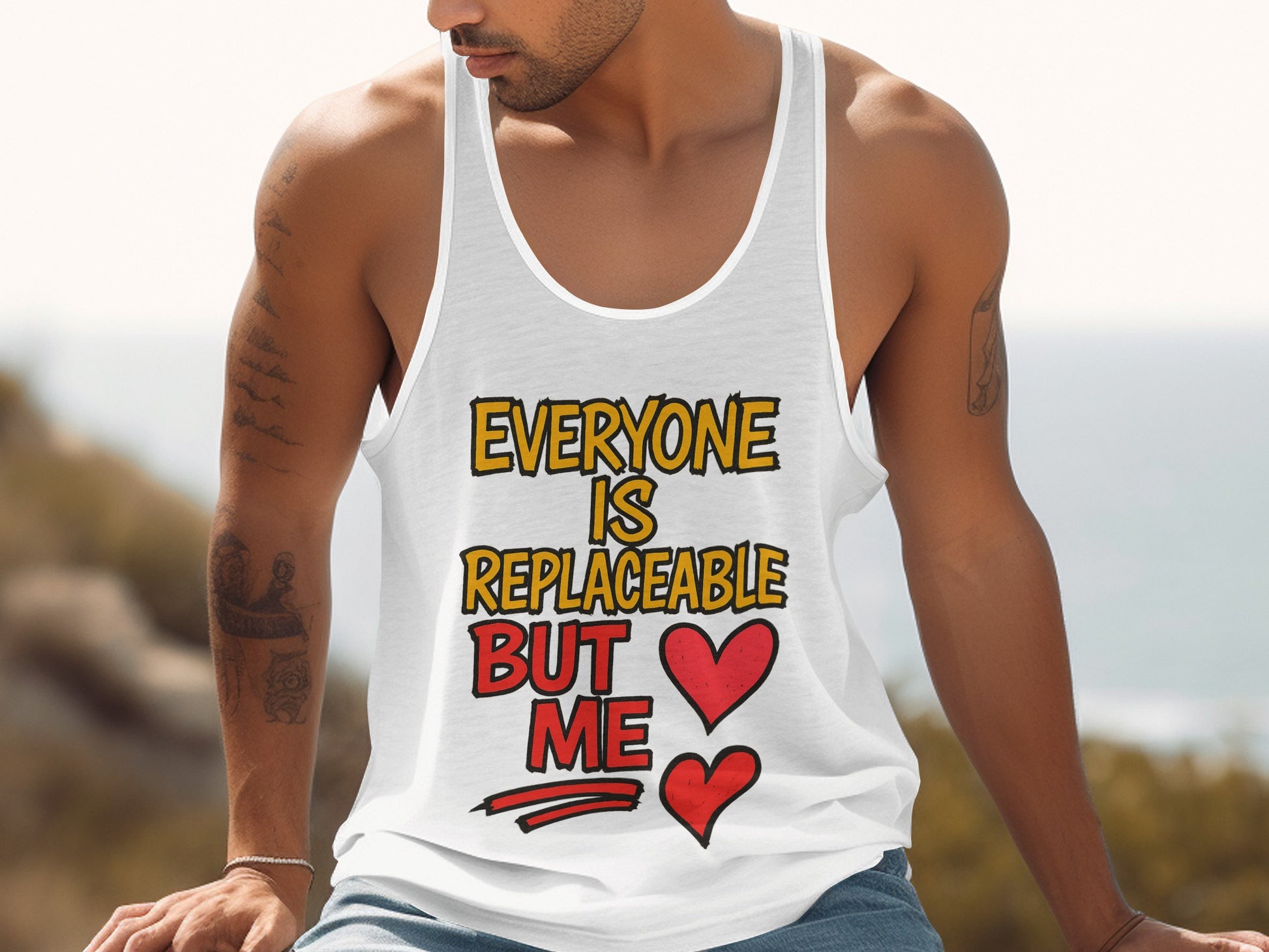 Everyone Is Replaceable But Me Tank Top product type