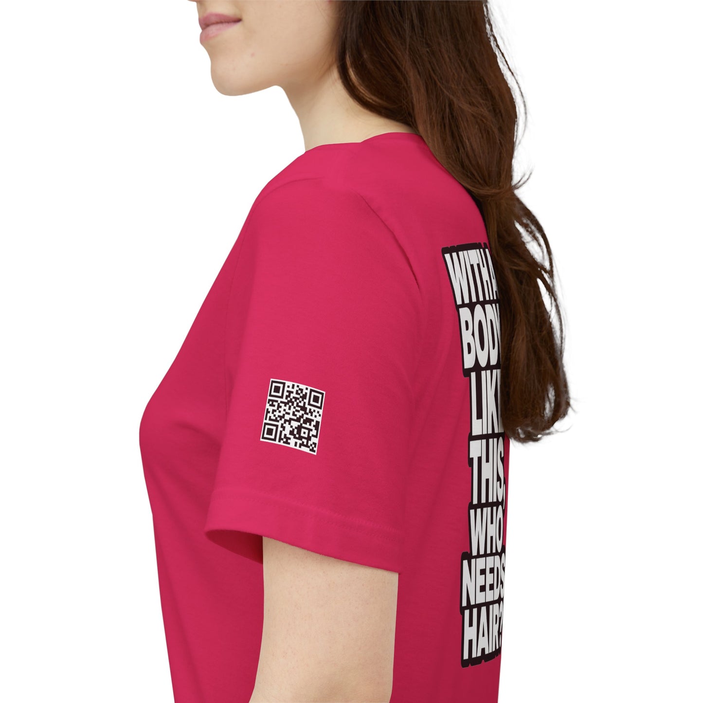 With a Body Like This, Who Needs Hair? – Funny Bald Guy Graphic Tee