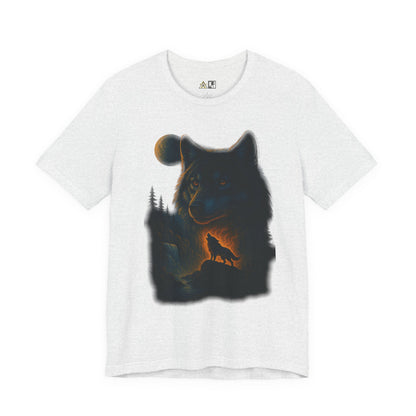 Midnight Wolf Instinct Tee – Unisex Streetwear Graphic Tee