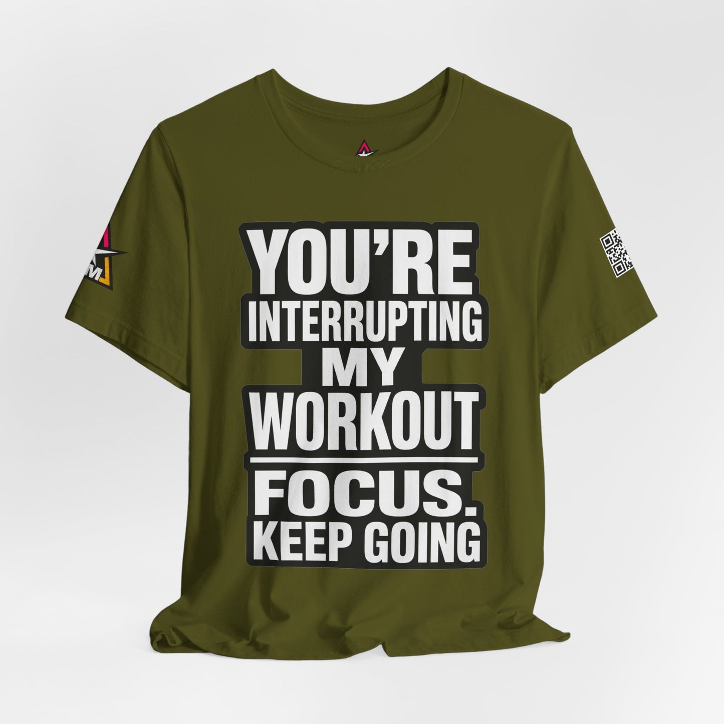 You’re Interrupting My Workout Graphic T-Shirt | Focus Keep Going Gym Tee | Fitness Streetwear