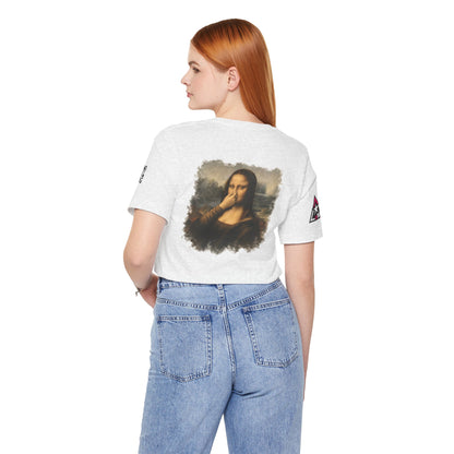 Something Smells Like Bullshit Graphic T-Shirt | Mona Lisa Parody Tee