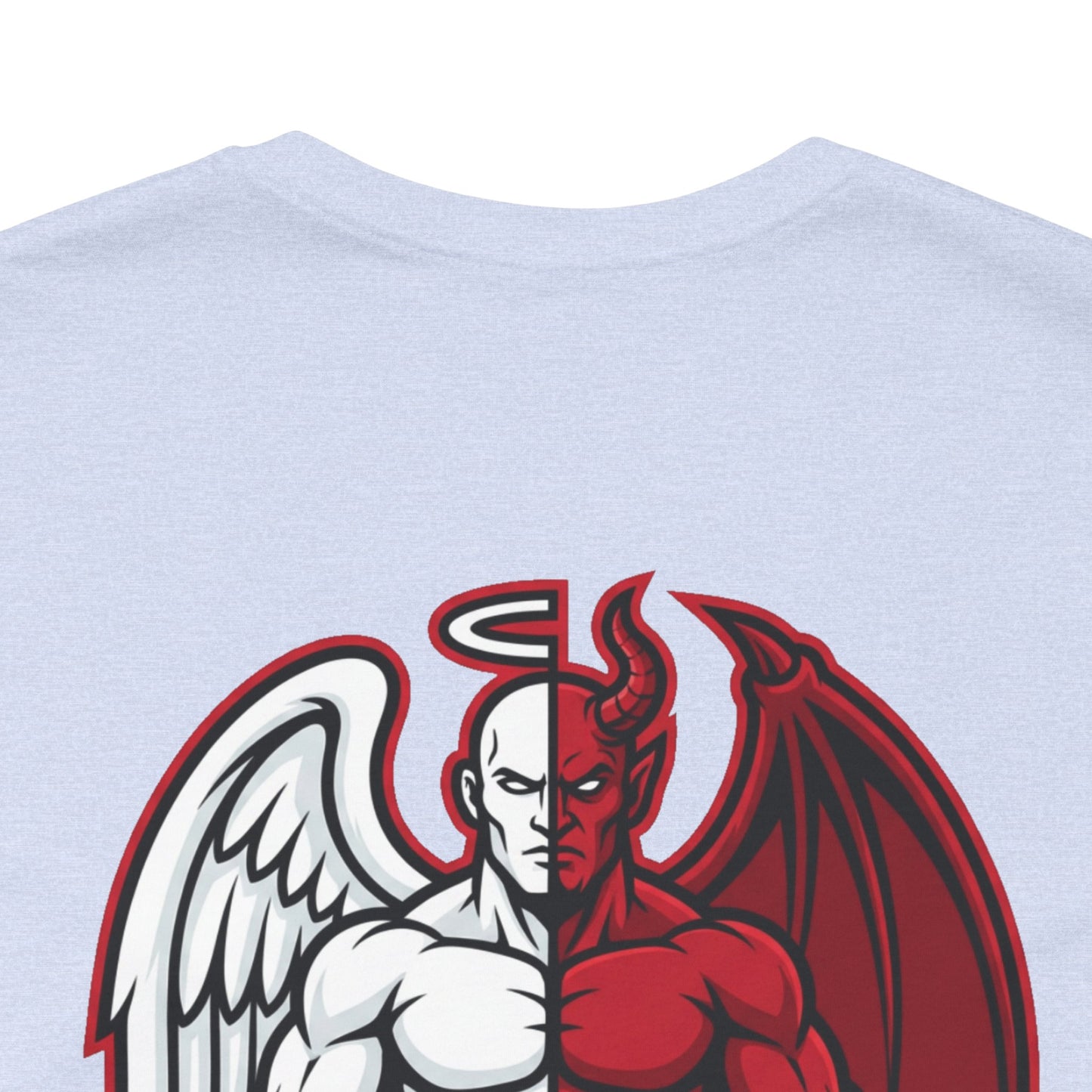 BUILT DIFFERENT Angel & Devil Graphic T-Shirt | Duality Streetwear Tee | Bold Unisex Statement Shirt