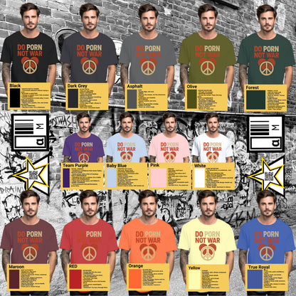Do Porn Not War Graphic Statement T-Shirt product type