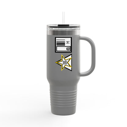 40oz Insulated Travel Mug, INSULATED TRAVEL MUG – FUEL YOUR GRIND. STAY UNSTOPPABLE.