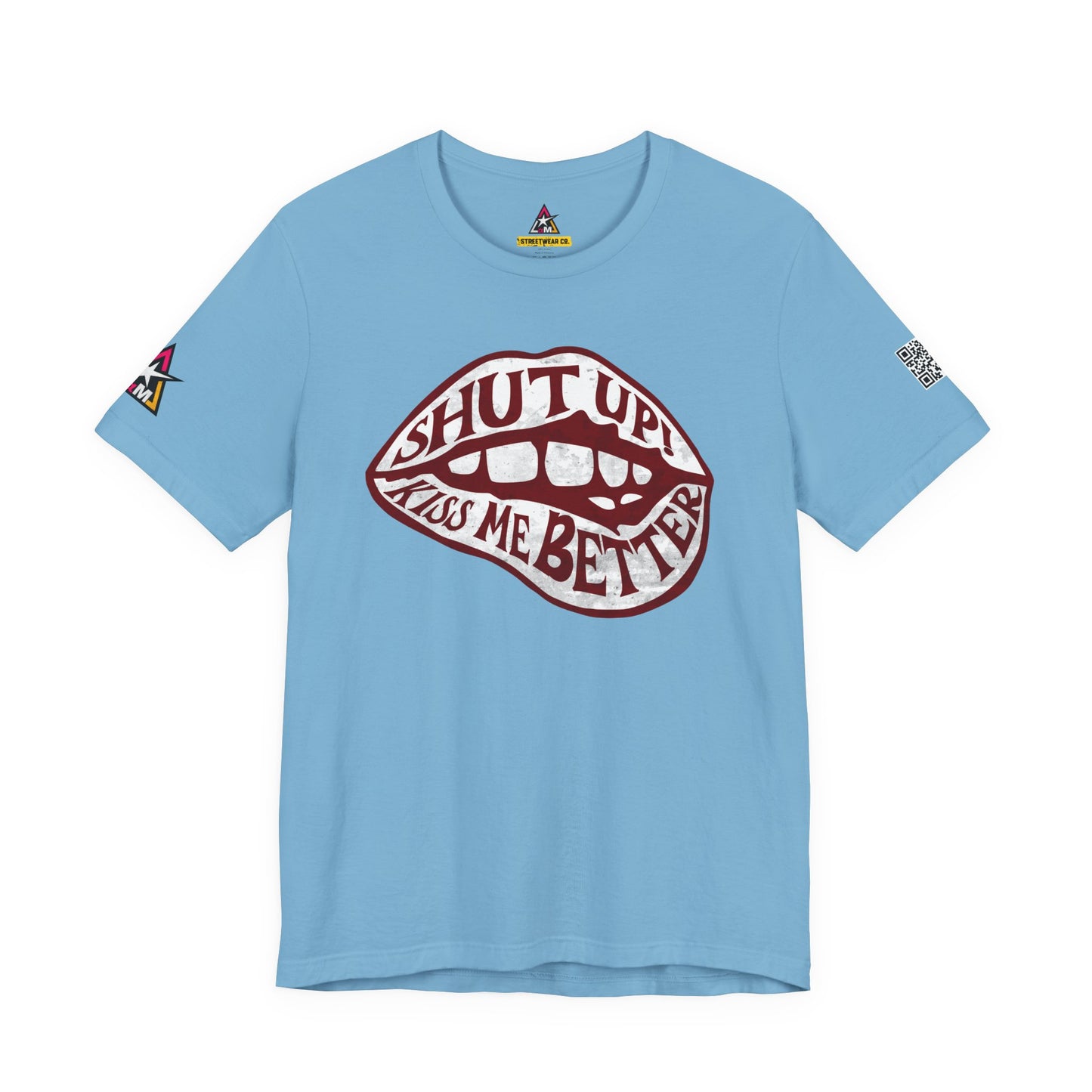 SHUT UP KISS ME BETTER Graphic T-Shirt | Flirty Lips Tee | Bold Romantic Streetwear Shirt | Unisex Graphic Tee