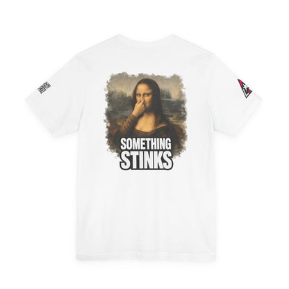 Something Stinks – Funny Mona Lisa Parody Graphic Tee