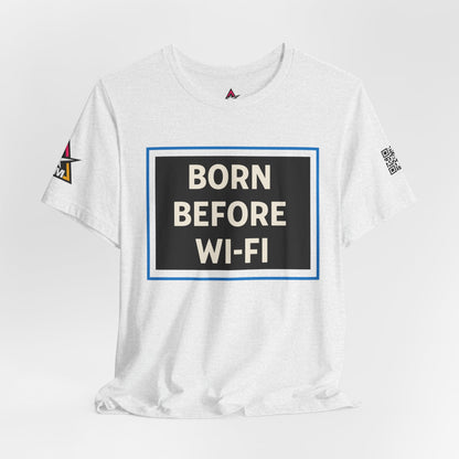 BORN BEFORE WI-FI | Funny Retro Graphic Tee | Gen X & Millennial Streetwear