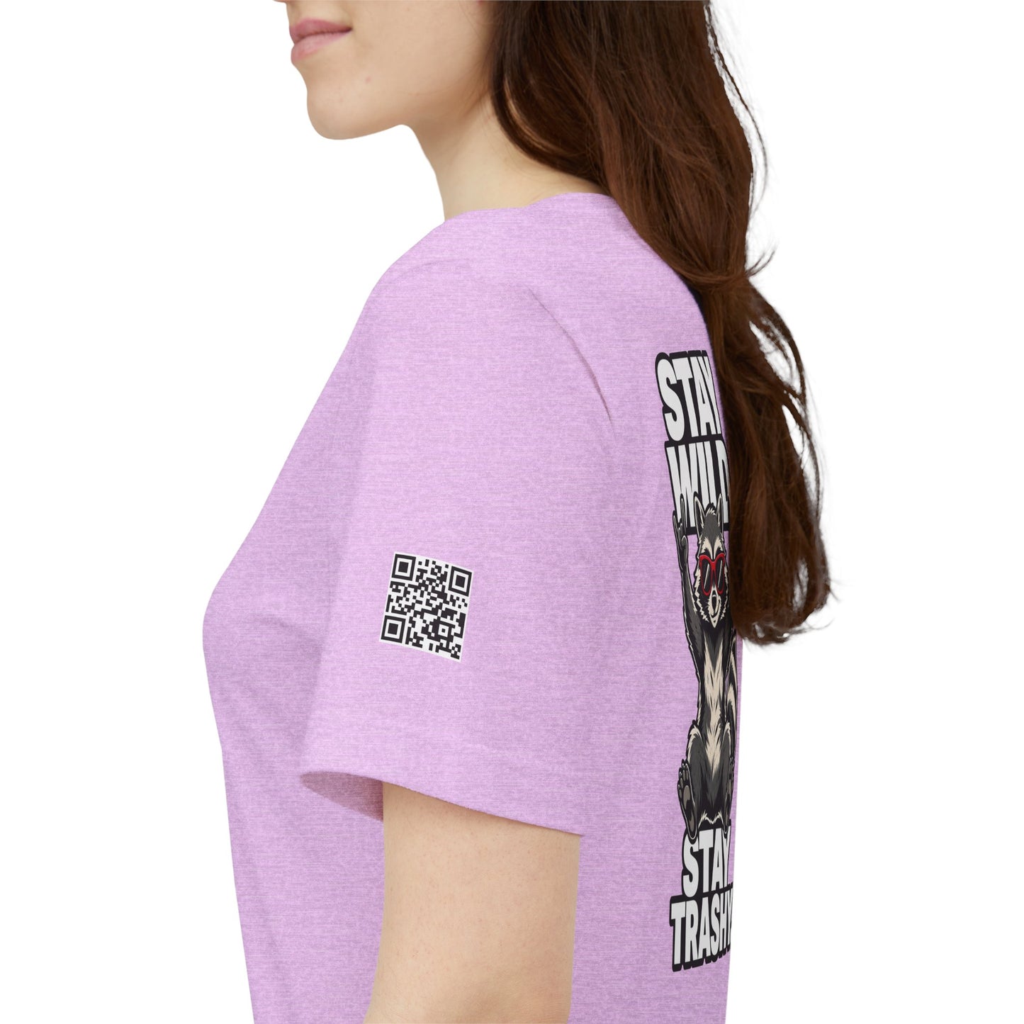 Stay Wild, Stay Trashy – Funny Raccoon Graphic Tee