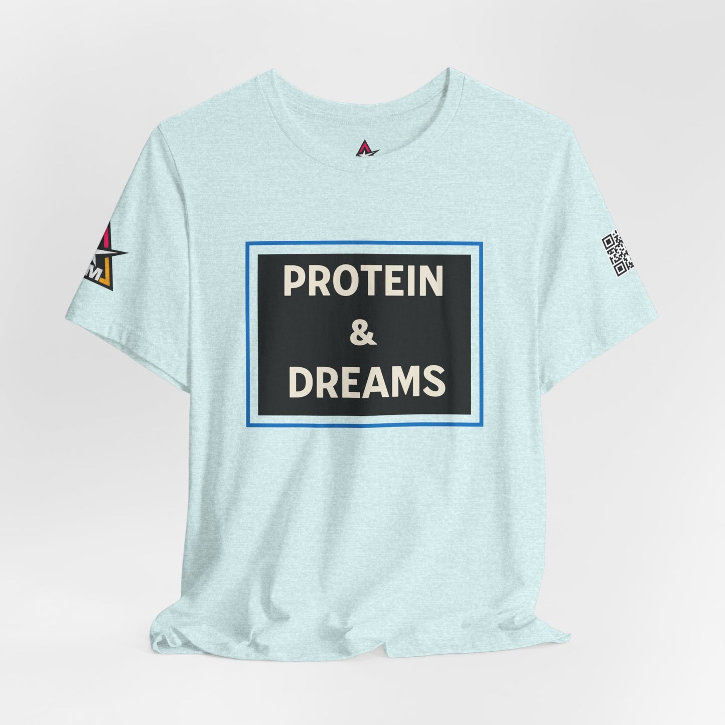 Protein & Dreams Graphic T-Shirt | Fitness Streetwear Tee | Gym Lifestyle Shirt