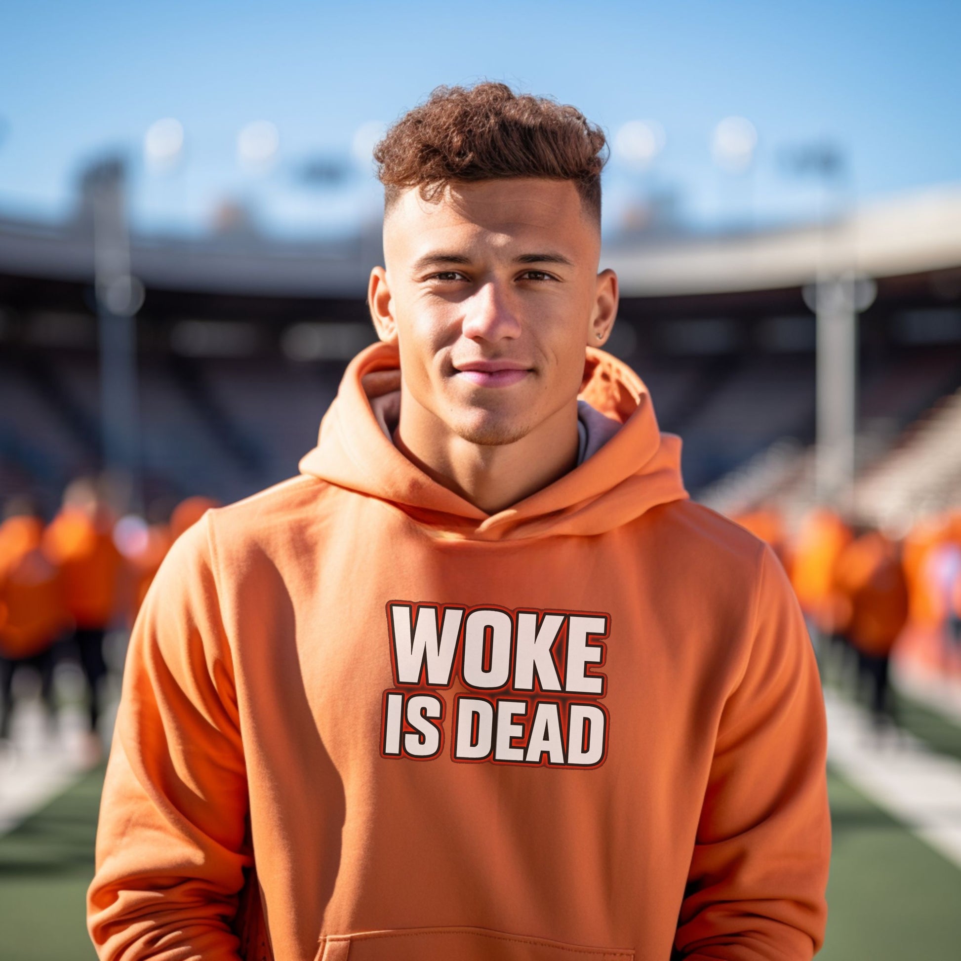 Bold Statement Woke Is Dead Hoodie product