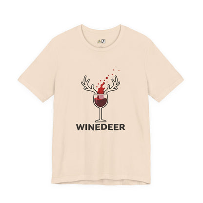 Wine Deer Authority – Unisex Bold Graphic Streetwear Tee