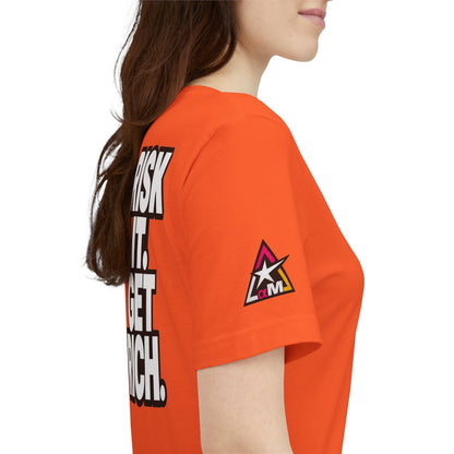 Risk It. Get Rich. – Bold Motivational Graphic Tee