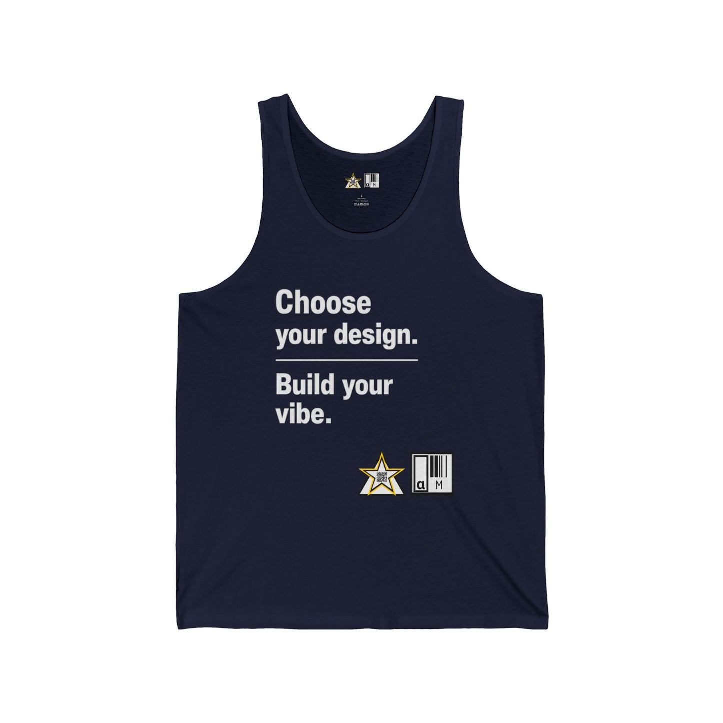 Custom Clean Light Tank Choose Your Design.       Build Your Vibe.