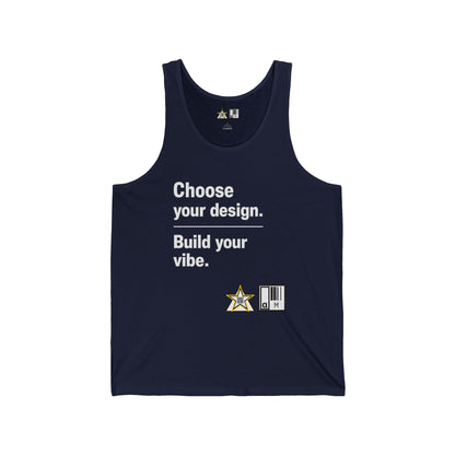 Custom Clean Light Tank Choose Your Design.       Build Your Vibe.