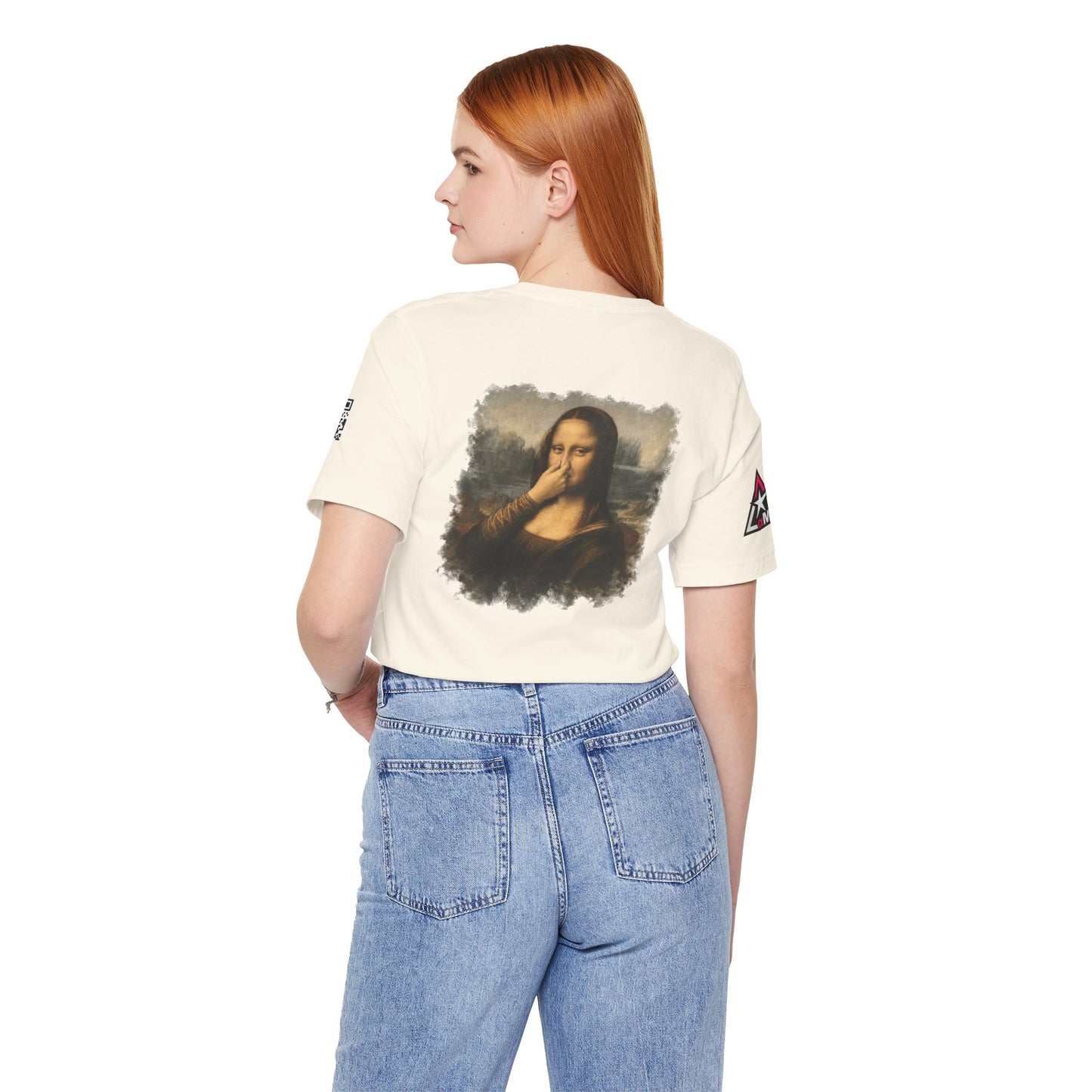 Something Smells Like Bullshit Graphic T-Shirt | Mona Lisa Parody Tee
