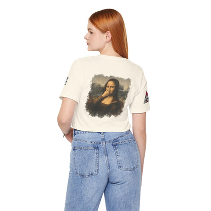 Something Smells Like Bullshit Graphic T-Shirt | Mona Lisa Parody Tee