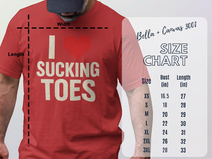 I Love Sucking Toes Funny Graphic Shirt