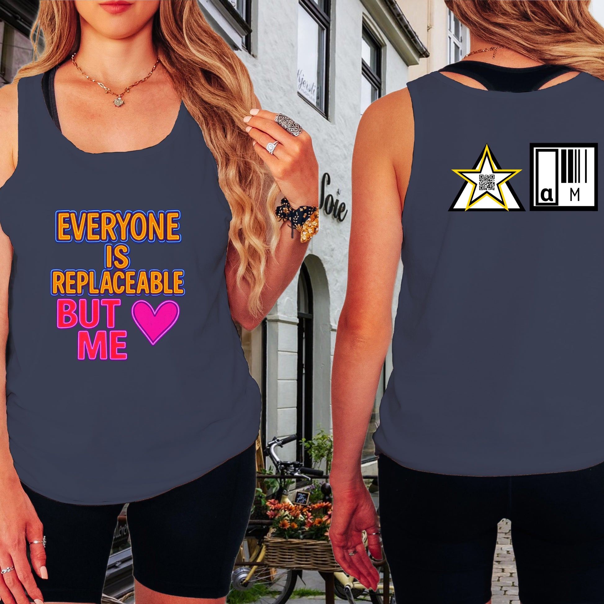 Everyone Is Replaceable But Me Heart Tank Top Product