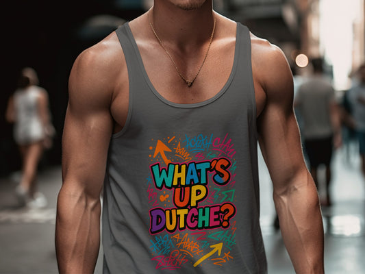 What's Up Dutche Colorful Print Tank Top Product