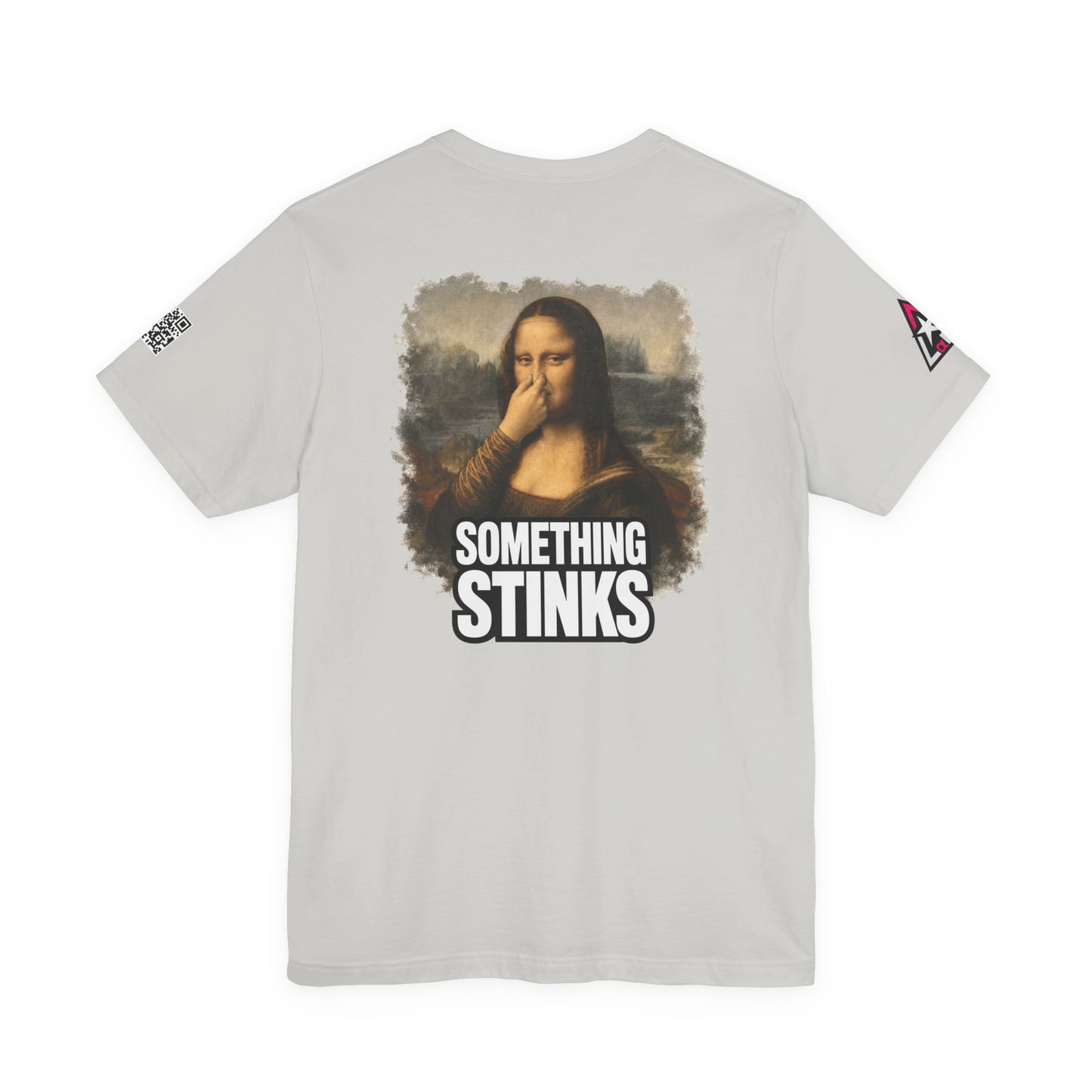 Something Stinks – Funny Mona Lisa Parody Graphic Tee