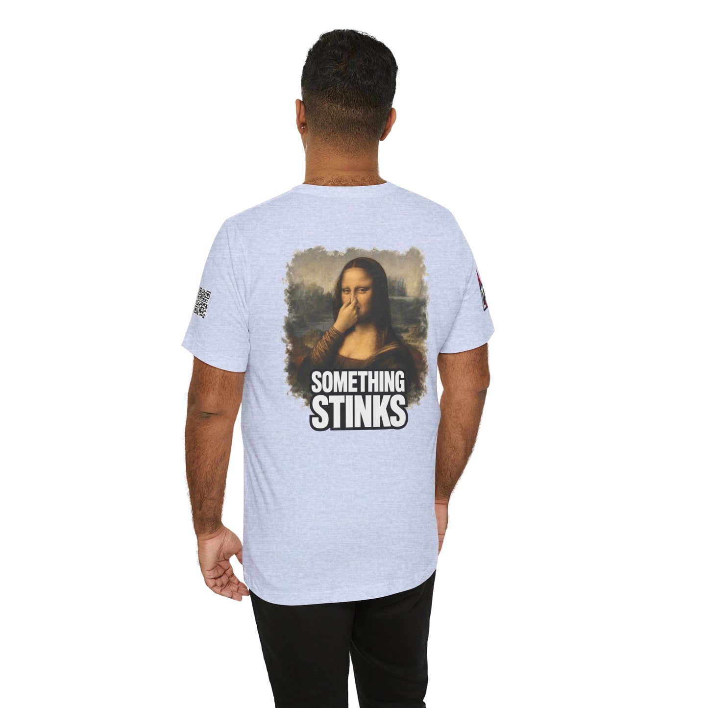 Something Stinks – Funny Mona Lisa Parody Graphic Tee