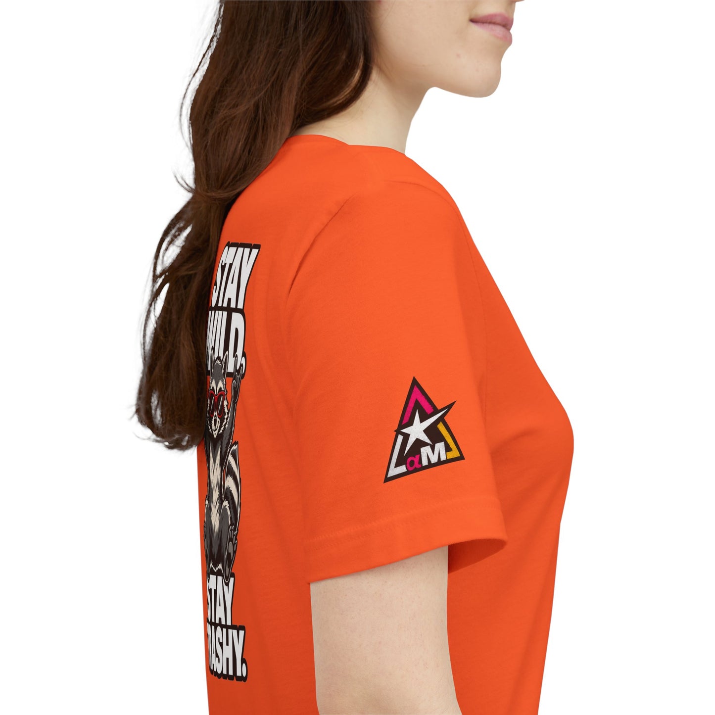 Stay Wild, Stay Trashy – Funny Raccoon Graphic Tee