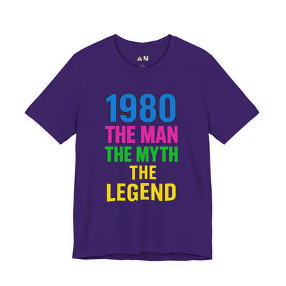 Born a Legend Since 1980 (editable)– Unisex Streetwear Graphic Tee