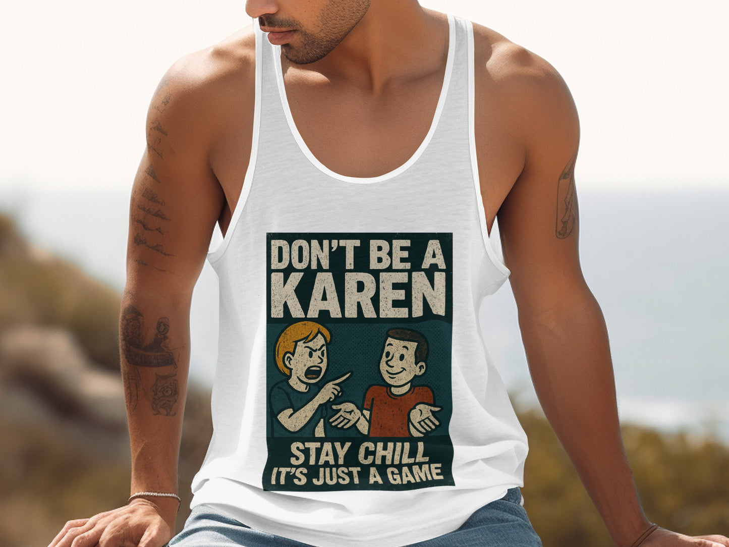Don't Be a Karen Stay Chill It's Just a Game Tank Top product