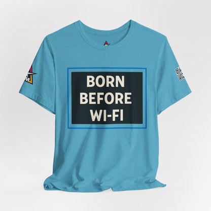 BORN BEFORE WI-FI | Funny Retro Graphic Tee | Gen X & Millennial Streetwear