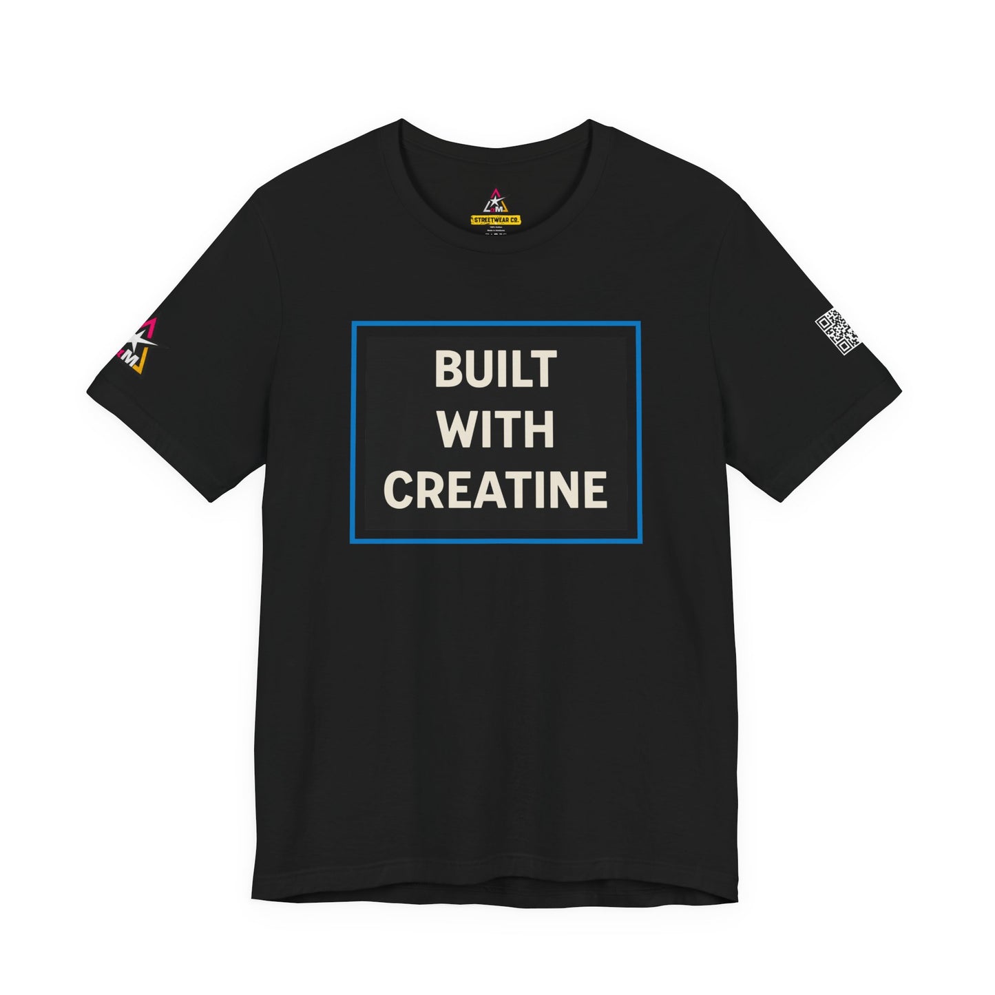 Built With Creatine Graphic T-Shirt | Gym Streetwear Tee | Bodybuilding & Fitness Shirt