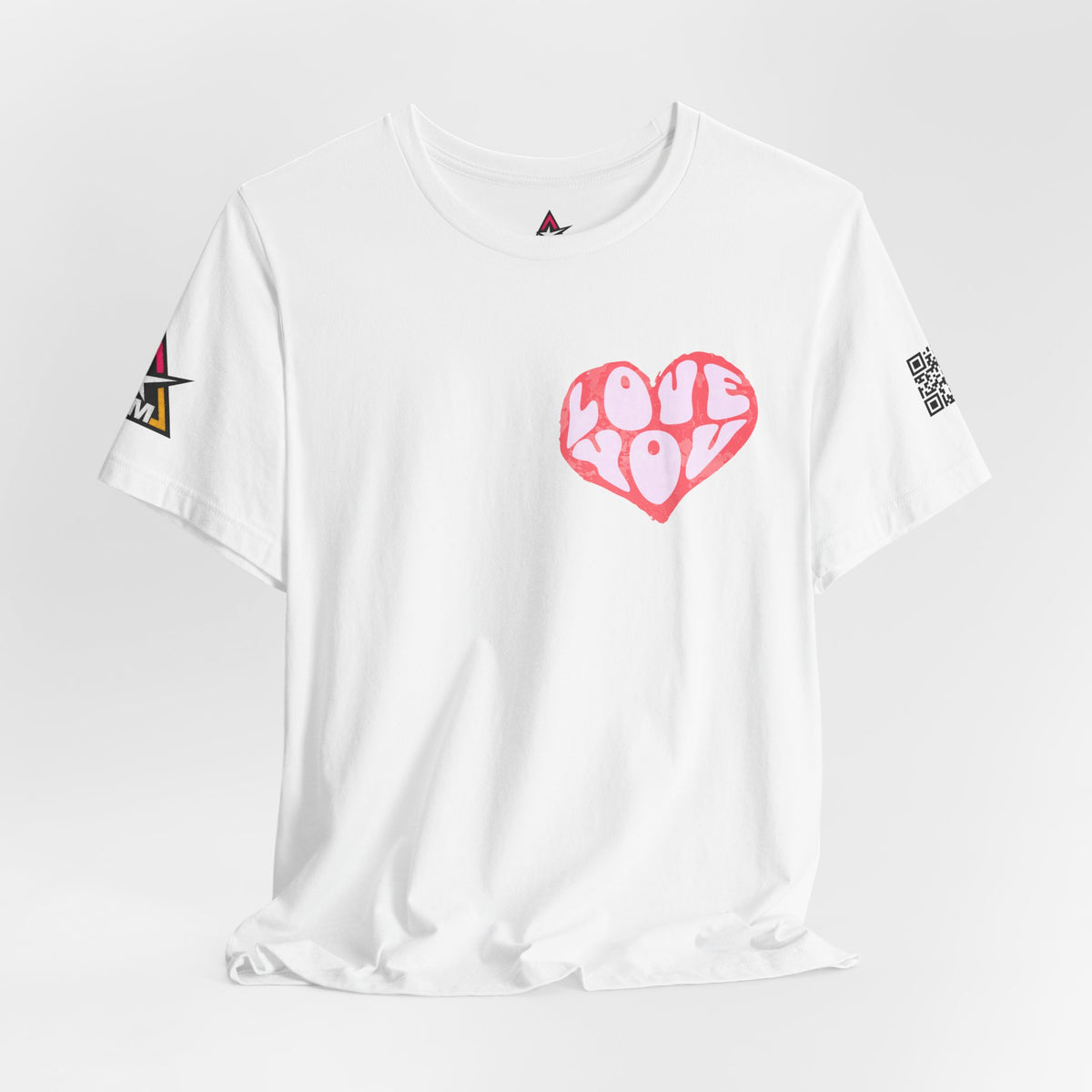 Love You Graphic T-Shirt | Heart Graphic Tee | Cute Retro Streetwear Shirt