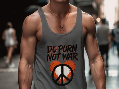 Do Porn Not War Printed Sleeveless Shirt product