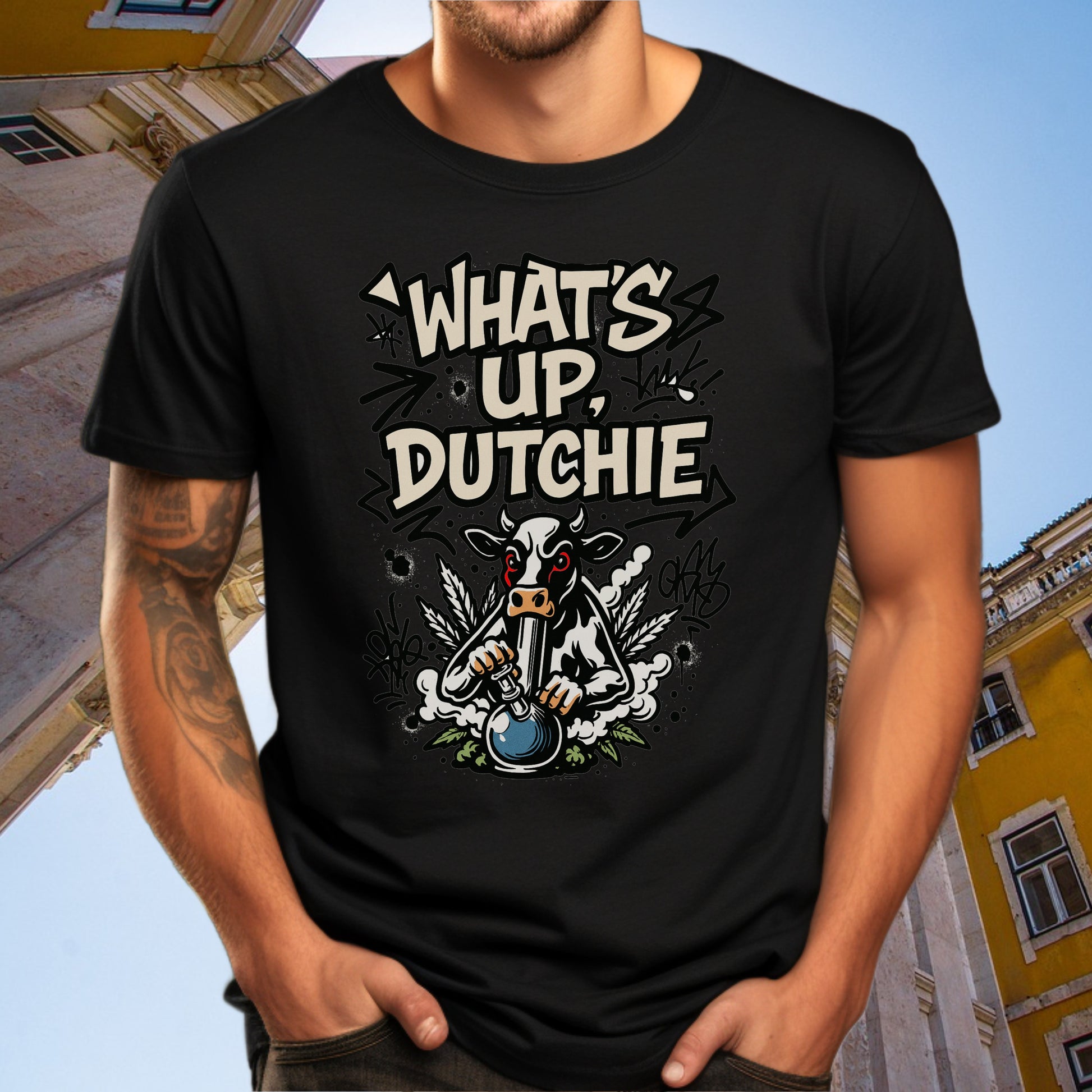 What's Up Dutchie Graphic Printed T-Shirt product