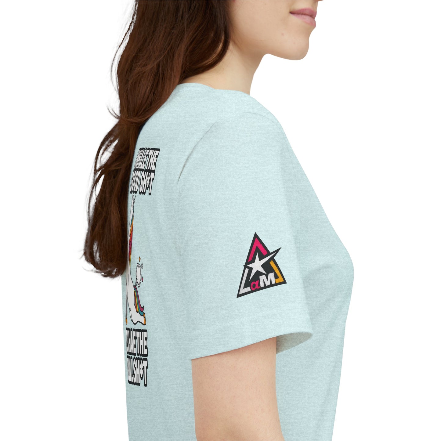 Inhale the Good Shit, Exhale the Bullshit – Funny Unicorn Graphic Tee