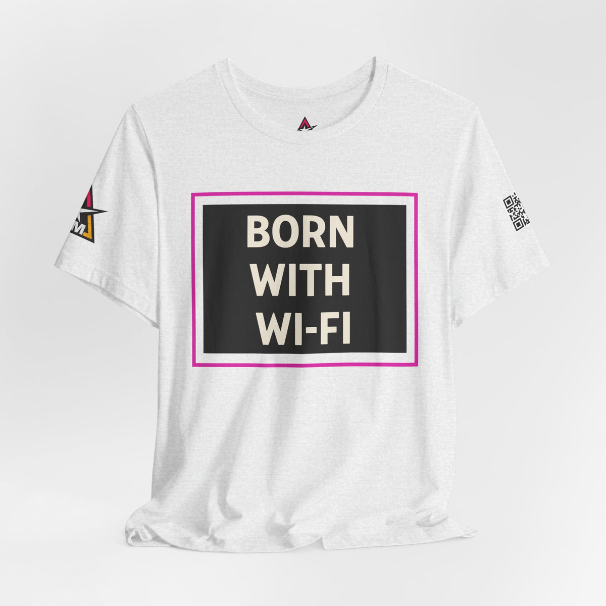 BORN WITH WI-FI | Funny Millennial Graphic Tee | Tech Humor Streetwear