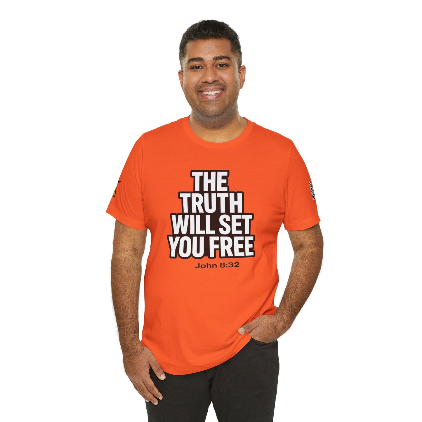 The Truth Will Set You Free Graphic T-Shirt | John 8:32 Bible Verse Tee | Christian Streetwear