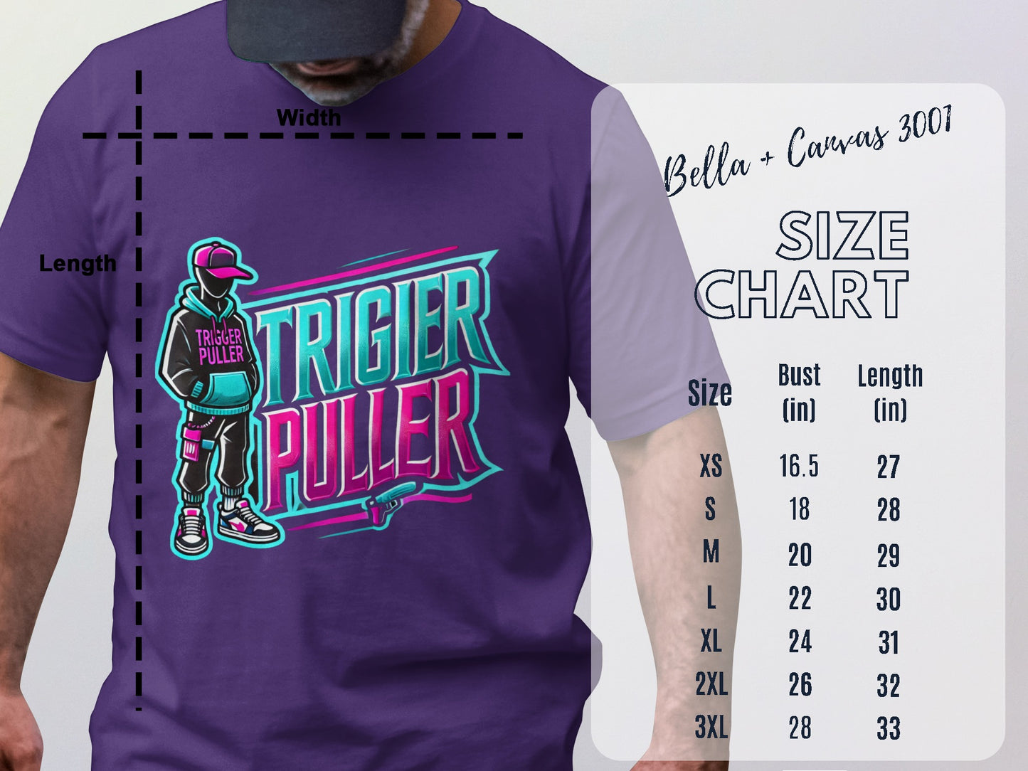 Unique Custom Trigier Puller Graphic Print T-shirt product type