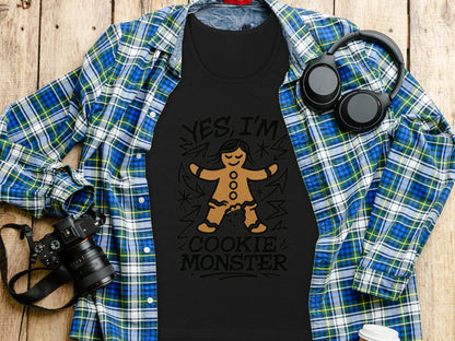 Yes I'm Cookie Monster Funny Graphic T-Shirt product