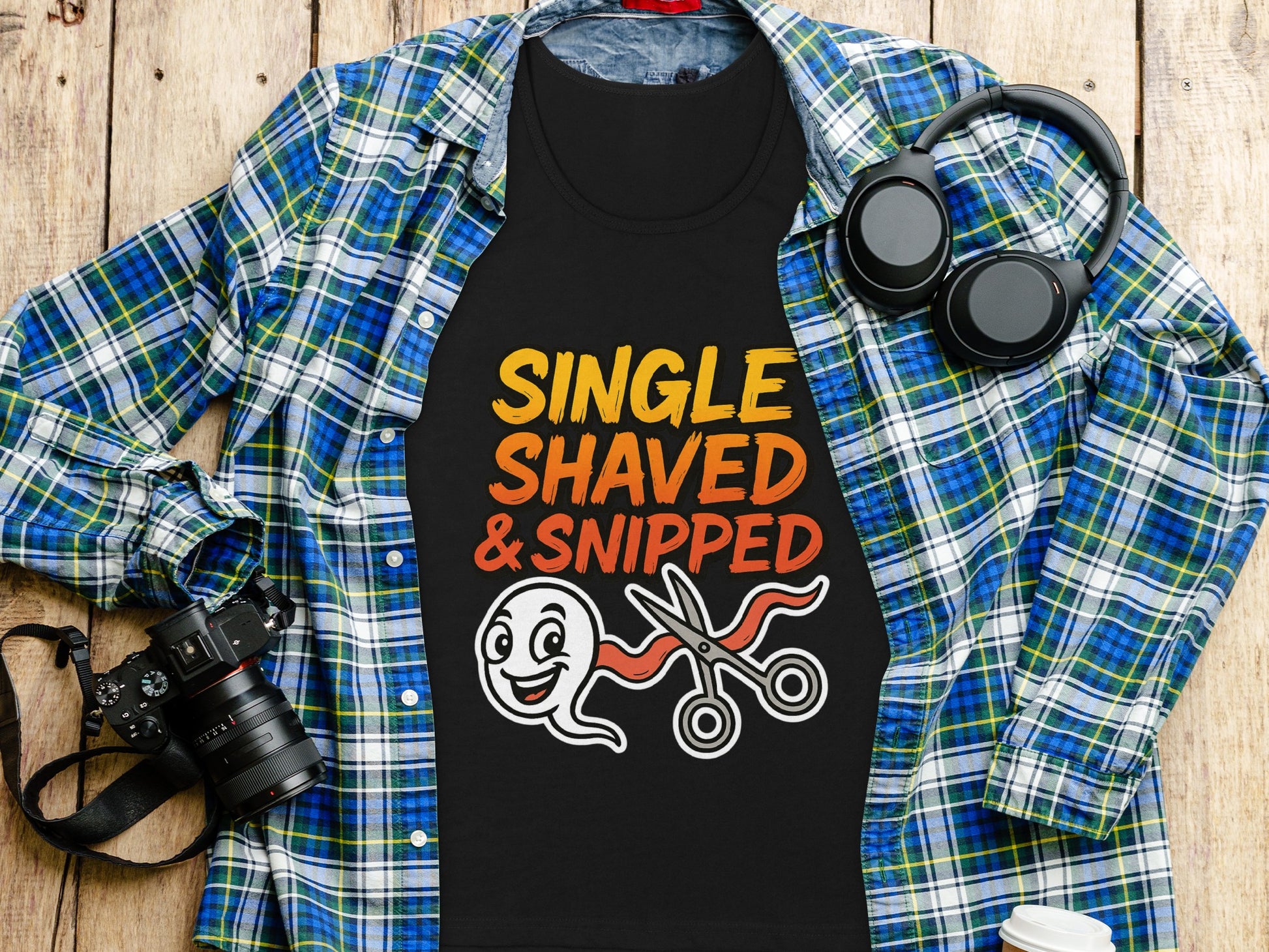 Single Shaved and Snipped Graphic T-Shirt product type