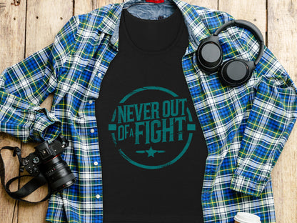 Never Out of A Fight Stylish Graphic Shirt product type
